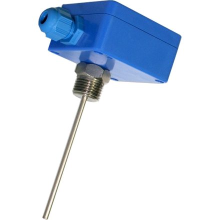 P16PA-100, Temperature sensor Pt1000, -30..+80°C, quick response, with immersible sleeve, IP65, 100m