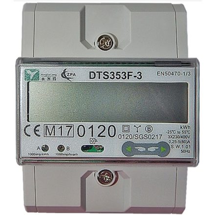 DTS 353F-3; 3F Power Meter, 4Q, 80A, RS485, Modbus RTU