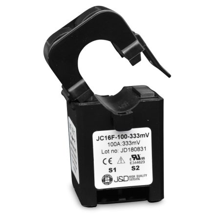 JC16F-333 100A, Current transformer with split core 100A / 333 mV, hole 16 mm