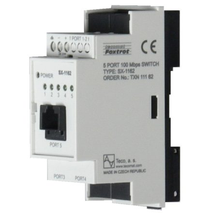 SX-1162; ETH switch, 5x 10/100base TX; IEEE802.3, unmanaged