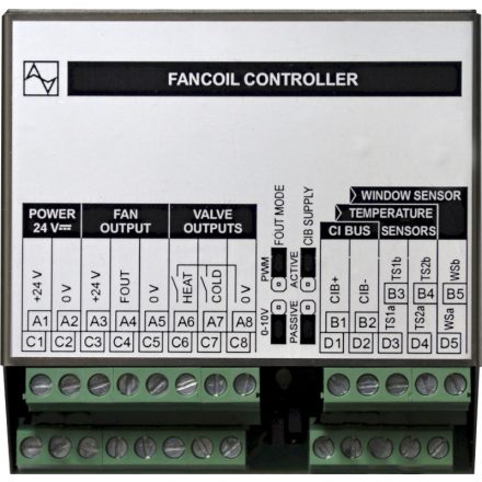 C-FC-0024X; CIB, I/O for Fan Coil, 0-100% fan speed control 24V, 3x AI/DI, 2x RO