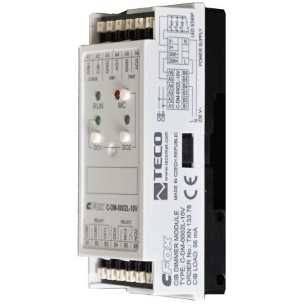 C-DM-0002L-10V; CIB, 2x dimmer with 0-10V output for dimming ballasts LED or fluorescent lamps, 2x R