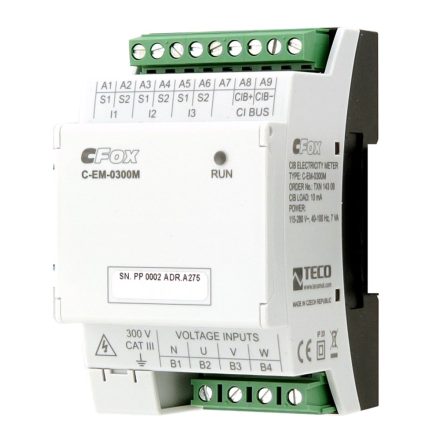 C-EM-0300M; CIB fast electricity meter/quality meter, power supply 230 V AC/DC, 3x U, 3x I - for cur